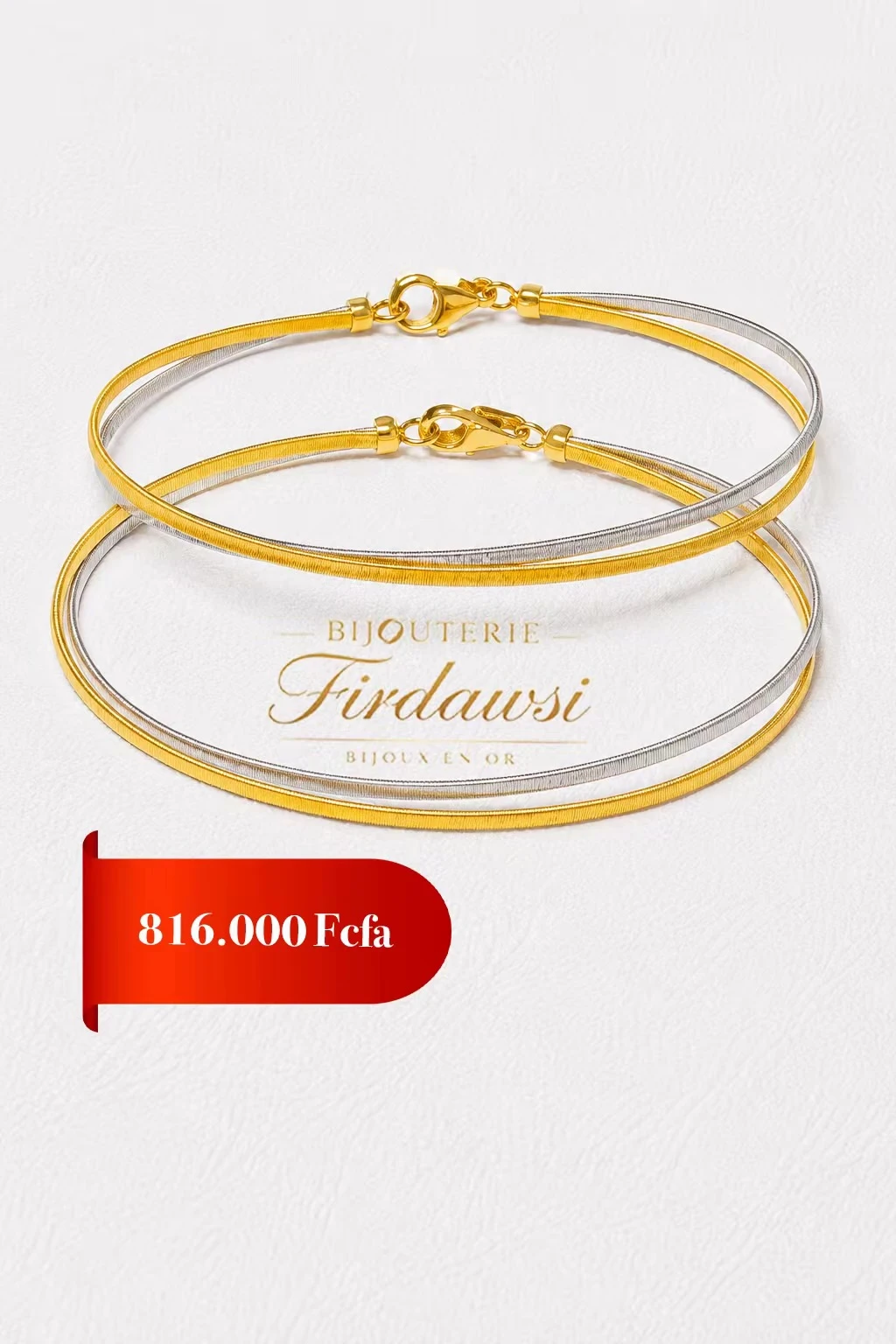 Bracelet High Gold 18k en Or importée, image 1