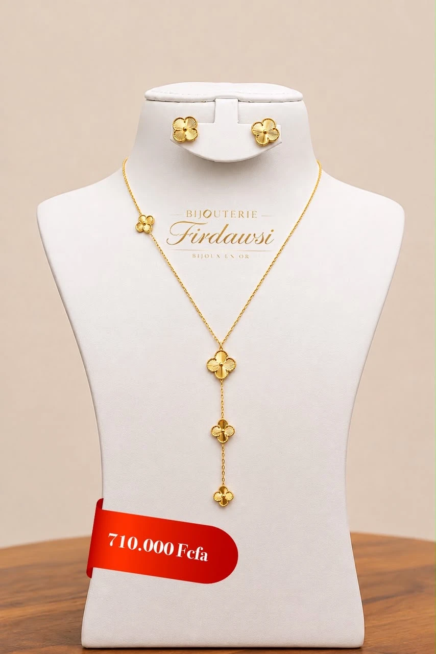 Ensemble collier BO ven-cleef en Or 18k, image 1